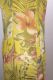 Leinenkleid gelb mit floralen Mustern