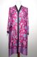 Kimono 'Bali' fuchsia mit floralen Mustern, Morgenmantel aus Baumwollsatin mit Seidenanteil