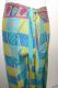 Wende-Wickelhose Rayon blau-hellgelb-türkis-creme