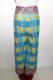 Wende-Wickelhose Rayon blau-hellgelb-türkis-creme