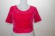 Saribluse 'Choli' aus pinkfarbenem Samt M/L