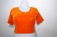 Saribluse 'Choli' aus orangefarbenem Samt