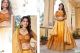 Lengha Choli Stoffset 3-teilig gelbgold