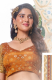 Lengha Choli Stoffset 3-teilig gelbgold