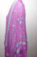 Dupatta Georgette erikaviolett mit Blumenstickerei