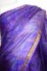 Seidensari violett mit Goldborte