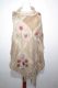 Wollschal 'boiled wool' bestickt beige-creme II