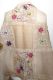 Wollschal 'boiled wool' bestickt beige-creme II
