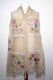 Wollschal 'boiled wool' bestickt beige-creme II