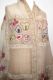 Wollschal 'boiled wool' bestickt beige-creme II