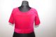 Saribluse 'Choli' aus pinkfarbenem Samt L/XL