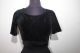 Saribluse 'Choli' aus schwarzem Samt XS