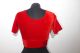Saribluse 'Choli' aus rotem Samt XS