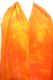 Schal Crepeseide handgefärbt orange-hellorange I