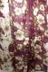 Seidenschal XL rotbraun-creme mit floralen Mustern