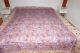 Quilt 'Blockprint' zweiseitig violett-weiß