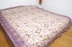 Quilt 'Blockprint' zweiseitig violett-weiß