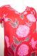Sommertop mit Blumenstickerei - rot