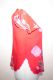 Sommertop mit Blumenstickerei - rot