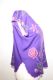 Sommertop mit Blumenstickerei - violett