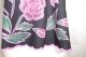 Sommertop mit Blumenstickerei - schwarz