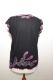 Sommertop mit Blumenstickerei - schwarz