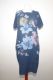 Sommerkleid navyblue mit großen Blüten
