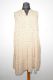 Ärmelloses Sommerkleid Viskose hellbeige mit Blumenprint XXL