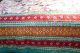 Quilt 'Blockprint' mit zwei Schauseiten - türkisgrün-rot-gelb