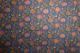 Baumwollstoff 'Jaipur' saphirblau mit floralen Mustern