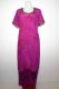Salwar Kameez 2-teilig Kreppseide magenta mit Goldbrokat, Upcycling Seidenpunjabi magenta mit Goldbrokat