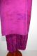 Salwar Kameez 2-teilig Kreppseide magenta mit Goldbrokat, Upcycling Seidenpunjabi magenta mit Goldbrokat