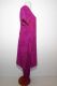 Salwar Kameez 2-teilig Kreppseide magenta mit Goldbrokat, Upcycling Seidenpunjabi magenta mit Goldbrokat