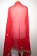 Dupatta Georgette rot mit Perlenstickerei