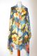 'Fine Wool' Wollschal Flower Design blau-gelb
