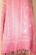 Wollschal 'boiled wool' bestickt rosa