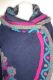 Ausdrucksvolle Outdoor-Jacke aus dunkelblauem Walkloden, Winterjacke aus Wollfilz
