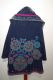 Ausdrucksvolle Outdoor-Jacke aus dunkelblauem Walkloden, Winterjacke aus Wollfilz