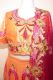 Opulentes Lengha Choli 3-teilig apricot