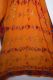 Sari aus reiner Kreppseide orange mit Blumenborte