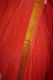 Sari Kreppseide hellrot mit Goldbrokat