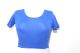 Saribluse 'Choli' Baumwoll-Jersey blau