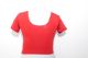 Saribluse 'Choli' Baumwoll-Jersey rot