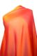 Bauchtanzschleier halbrund mit Borte - orange - B-Ware