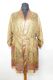 Kimonojacke pastelloliv-hellbraun mit Tie-and-Dye-Muster