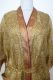 Kimonojacke pastelloliv-hellbraun mit Tie-and-Dye-Muster