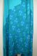Dupatta Seidensatin türkis mit blau und grün