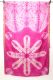 Seidensari Batik pink-weiß