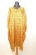 Kaftan 'Aneesha' Seide orangegelb und grün