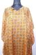 Kaftan 'Aneesha' Seide orangegelb und grün